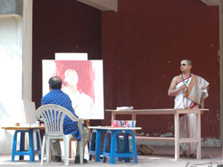 Live Portrait Painting demonstration by Suhas Bahulkar
