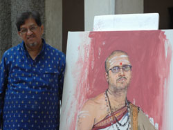 Live Portrait Painting demonstration by Suhas Bahulkar