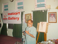 Live Portrait Painting Demonstraion by Shrikant Jadhav