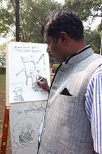 Another artist at work