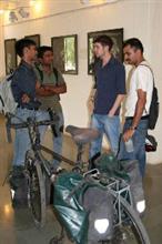 Cycling Enthusiasts at the exhibition