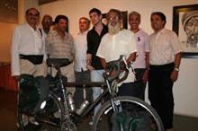 Jake Bullough with members of Pune Cycling Pratishthan