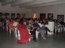 Watching the video at the opening