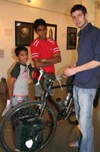 Young visitors to exhibition