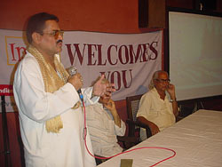 Prakash Bhende speaking on the occasion