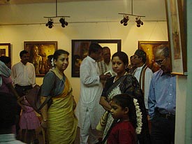 Visitors and Guests at the Gallery