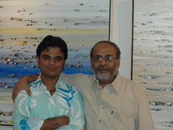 Artist Shamendu Sonawane with Artist Umakant Tawade