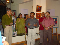 Inauguration of Exhibition of Weavings by Dinesh Kurekar