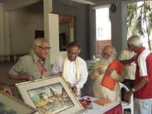 Felicitation of Artist Prof. D. S. Khatavkar