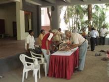 Felicitation of Artist Prof. D. S. Khatavkar