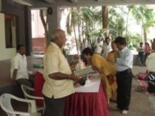 Felicitation of Artist Prof. D. S. Khatavkar