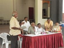 Felicitation of Artist Prof. D. S. Khatavkar