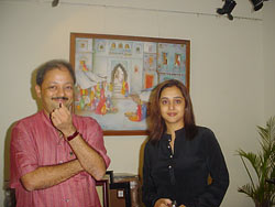Milind Sathe with Mrunal Kulkarni