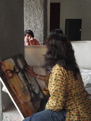 Live Painting & Sculpting by Women Artists