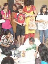 Mithila (Madhubani) Painting Demonstration by Shanti Devi