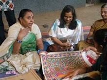 Mithila (Madhubani) Painting Demonstration by Shanti Devi