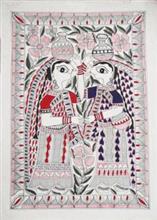 Mithila (Madhubani) Painting Demonstration by Shanti Devi