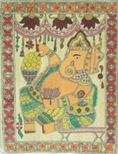 Mithila (Madhubani) Painting Demonstration by Shanti Devi