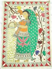 Mithila (Madhubani) Painting Demonstration by Shanti Devi