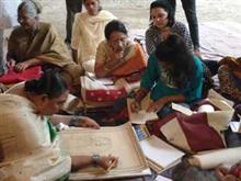 Mithila (Madhubani) Painting Demonstration by Shanti Devi