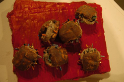 Ceramic works made during the camp by Sculptors