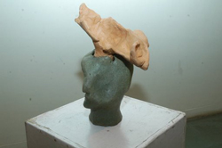 Ceramic works made during the camp by Sculptors