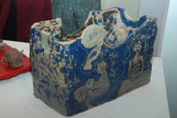 Ceramic works made during the camp by Sculptors