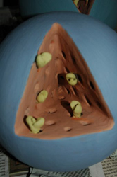 Ceramic works made during the camp by Sculptors