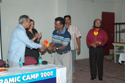 Felicitation ceremony on concluding day of ceramic camp