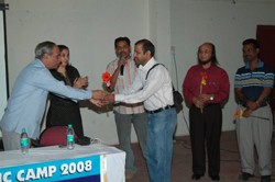 Felicitation ceremony on concluding day of ceramic camp
