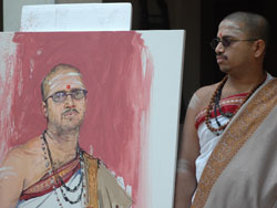 Live Portrait Painting demonstration by Suhas Bahulkar