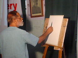 Live Portrait Painting Demonstraion by Shrikant Jadhav