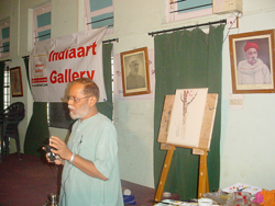 Live Portrait Painting Demonstraion by Shrikant Jadhav