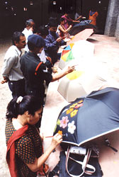 Umbrella painting workshop