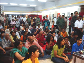 Demonstration of Acrylic painting by Suhas Bahulkar