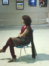 Demonstration of Portrait painting by Vasudeo Kamath