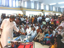 Demonstration of Portrait painting by Vasudeo Kamath