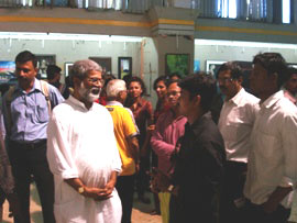 Demonstration of Portrait painting by Vasudeo Kamath