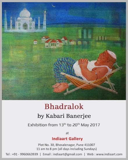 Indiaart Gallery presents  Bhadralok, an exhibition of paintings by Kabari Banerjee