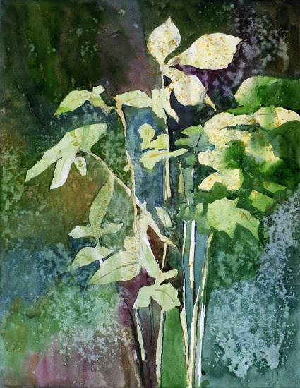 Painting by Maya Wakankar - Greenery