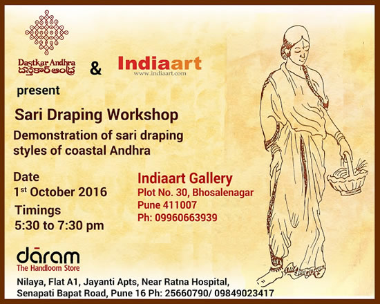 Sari Draping Workshop - Indiaart Gallery, Pune
