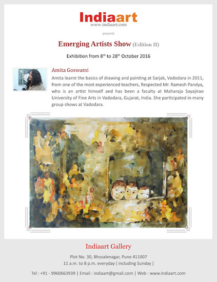 The second edition of Emerging Artists Show by Indiaart Gallery, Pune -  Amita Goswami