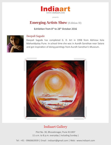Second edition of Emerging Artists Show by Indiaart gallery, Pune - Deepali Sagade