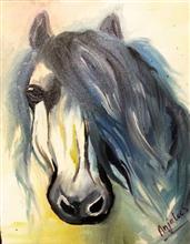 Ashwater, Painting by Anjalee S Goel