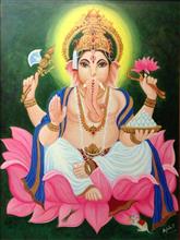 Vigneshwara, Painting by Anjalee S Goel