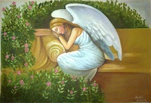 Angel, Painting by Anshul Jain