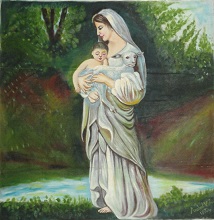 Mothers Care, Painting by Anshul Jain