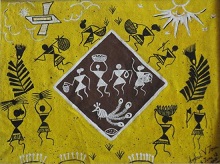 Warli Art, Painting by Anshul Jain