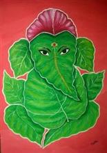 Ganesh Ji, Painting by Madhulika Srivastava