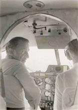 JRD Tata flying back to Bombay from Pune in his four-seater plane, Photo by Prem Vaidya